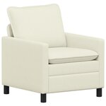 vidaXL Canapé Crème 76 x 81 x 87 5 cm Tissu