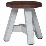 vidaXL Tabouret Naturel 22 x 22 x 24 cm Bois d'Acajou