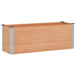 vidaXL Jardinière surélevée Marron 150 x 50 x 54 cm WPC et Aluminium