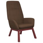 vidaXL Chaise de relaxation Marron Tissu