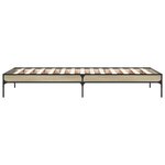 vidaXL Cadre de lit sans matelas chêne sonoma 90x190 cm