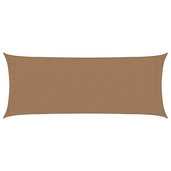 vidaXL Voile d'ombrage 160 g/m² Taupe 2x5 m PEHD