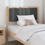 vidaXL Tête de lit capitonnée avec tête de lit Marron 90 cm Pin massif
