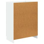 vidaXL Armoire à tiroirs Blanc 66 x 34 5 x 87 cm Bois d'ingénierie