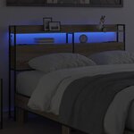 vidaXL Tête de lit de rangement Chêne sonoma 135 cm Bois d'ingénierie
