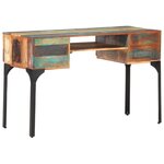vidaXL Bureau 118x48x75 cm Bois de récupération massif