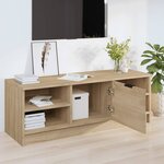 vidaXL Meuble TV Chêne sonoma 102x35 5x36 5 cm Bois d'ingénierie