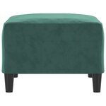 vidaXL Repose-pied Vert foncé 70x55x41 cm Velours