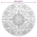 vidaXL Tapis d'extérieur rose Ø160 cm PP