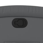 vidaXL Fauteuil inclinable gris similicuir