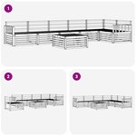 vidaXL Ensemble de canapés d'extérieur 7 pc Naturel