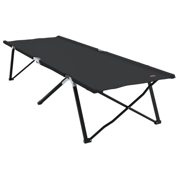 vidaXL Lit de Soleil Pliable avec Sac de Transport Noir Tissu Oxford 600D