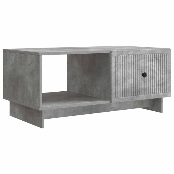 vidaXL Table basse Gris béton 90 x 50 x 40 cm Bois d'ingénierie