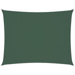 vidaXL Voile de parasol tissu oxford rectangulaire 3x4 5 m vert foncé