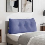 vidaXL Coussin de Dos Bleu denim 100 x 24 x 50 cm tissu