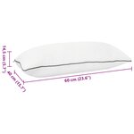 vidaXL Coussin de sommeil Blanc 60 x 40 x 14 5 cm