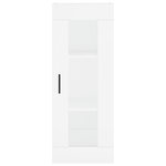 vidaXL Buffet haut Blanc 34 5x34x180 cm Bois d'ingénierie