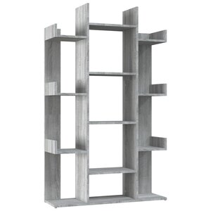 vidaXL Bibliothèque Sonoma gris 86x25 5x140 cm Bois d'ingénierie