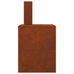 vidaXL Braise Marron 80 x 50 x 96 cm Acier patiné