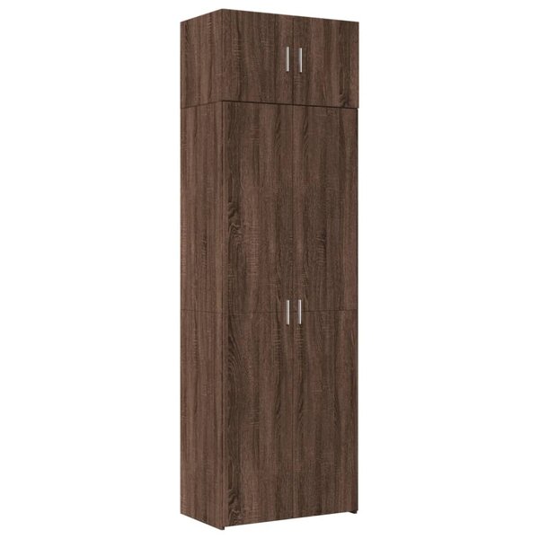 vidaXL Armoire de rangement chêne brun 70x42 5x225cm bois d'ingénierie