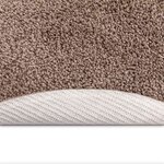 vidaXL Tapis Marron 120 x 120 cm Polypropylène
