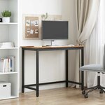 vidaXL table Bois ancien 80 x 50 x 76 5 cm Bois d'ingénierie et acier