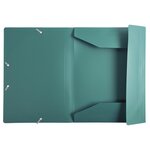 Chemise à élastique 3 rabats Polypropylène 4/10e Opaque Eco Vert x 30 EXACOMPTA