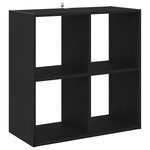 Bibliothèque vidaXL Chêne Noir 68 5x32x68 5 cm Bois d'ingénierie