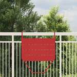 vidaXL Table Suspendue de Balcon Rouge 60 x 39 x 65 cm Acier