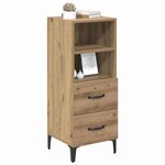 vidaXL Buffet chêne artisanal 34 x 34 5 x 90 cm Bois d'ingénierie