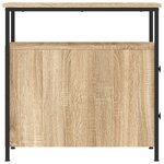 vidaXL Table de chevet chêne sonoma 30x60x60 cm bois d'ingénierie