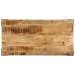 vidaXL Table à manger 110x55x75 cm bois de manguier massif