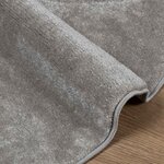 vidaXL Tapis de surface Rond HUARTE Gris Ø 200 CM Polyester