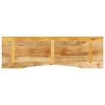 vidaXL Dessus de bureau avec courbe 160x50x2 5 cm manguier massif brut