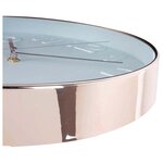 Horloge ronde cuivrée et blanche 30.5 cm