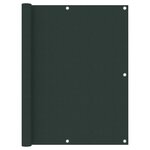 vidaXL Écran de balcon Vert foncé 120x500 cm Tissu Oxford