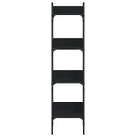 vidaXL Bibliothèque à 4 niveaux noir 35x30x138 5 cm bois d'ingénierie
