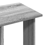 vidaXL Garde-robe avec roues sonoma gris 102x38x110 cm bois ingénierie