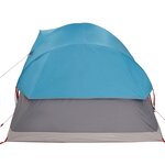 vidaXL Tente familiale à dôme 9 personnes bleu imperméable