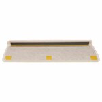 vidaXL Tapis d'escalier autocollants 30 Pièces 65x21x4 cm crème