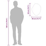 vidaXL Miroir mural Argenté 50x40 cm