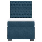 vidaXL Sommier à lattes de lit avec matelas bleu 100x200 cm