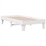 vidaXL Lit bibliothèque sans matelas blanc 100x200 cm bois pin massif