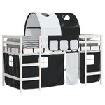 vidaXL Lit mezzanine enfants avec tunnel sans matelas 80x200 cm