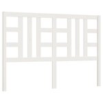 vidaXL Tête de lit Blanc 156x4x100 cm Bois massif de pin