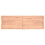 vidaXL Étagère murale marron clair bois chêne massif traité
