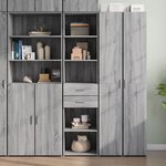 vidaXL Buffet haut sonoma gris 45x42 5x185 cm bois d'ingénierie