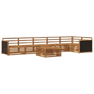 vidaXL Ensemble de canapés d'extérieur 7 pc Naturel