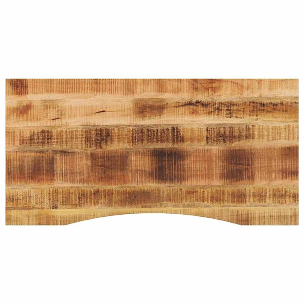 vidaXL Dessus de bureau avec courbe 110x60x2 5 cm manguier massif brut
