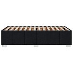 vidaXL Cadre de lit sans matelas noir 100x200 cm tissu